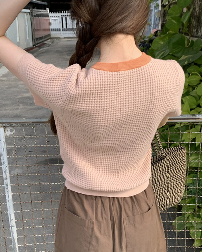 Chest Button Summer Knit BU0209