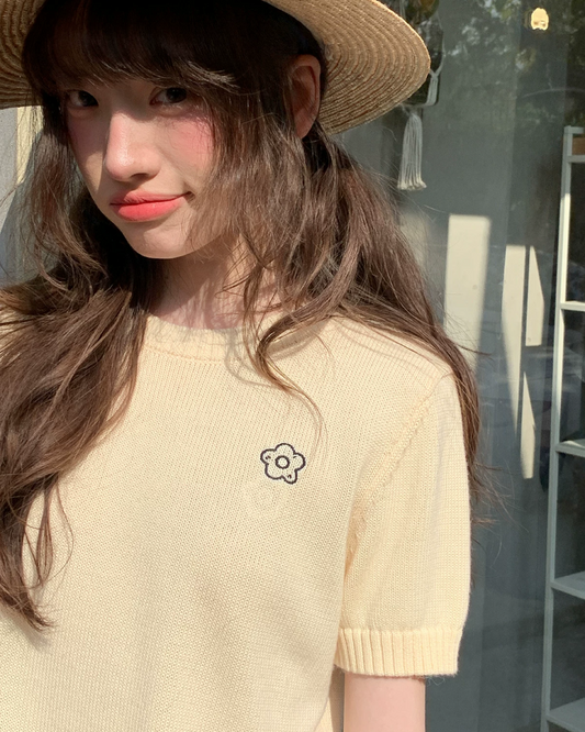 Chest Flower Summer Knit BU0210