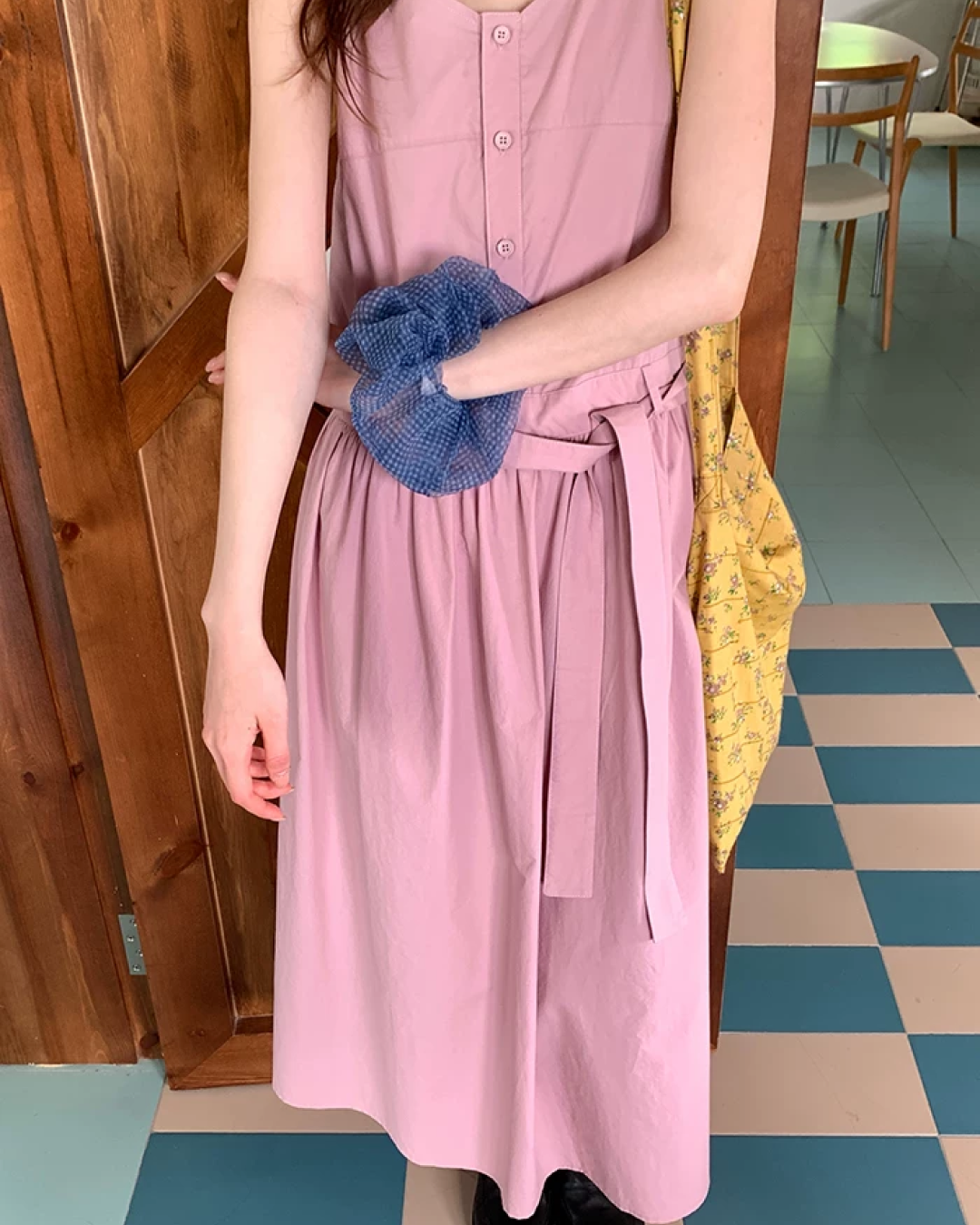 Camisole Button Long Dress BU0214