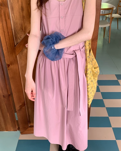 Camisole Button Long Dress BU0214
