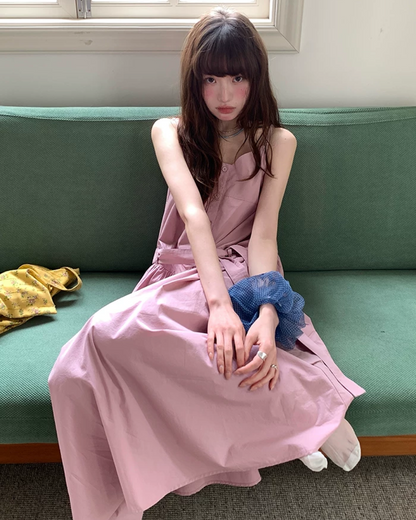 Camisole Button Long Dress BU0214