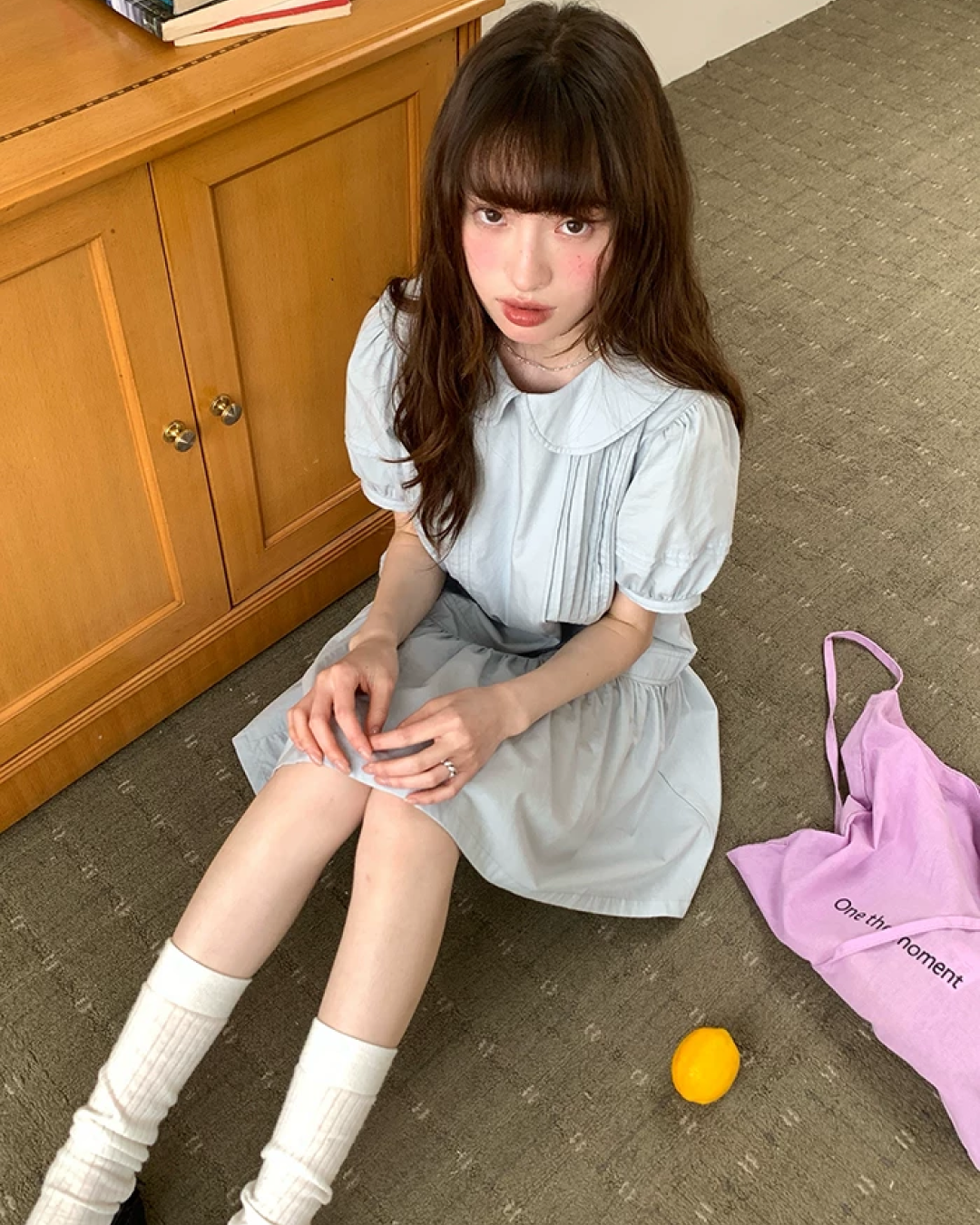 Collar Short Dress BU0215