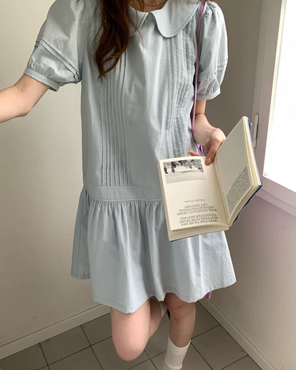 Collar Short Dress BU0215