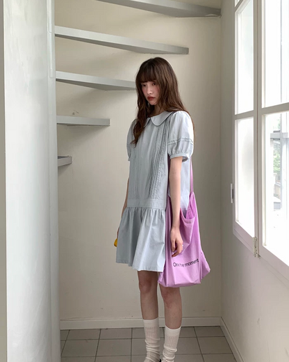 Collar Short Dress BU0215