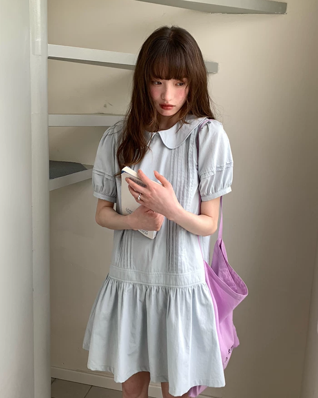 Collar Short Dress BU0215