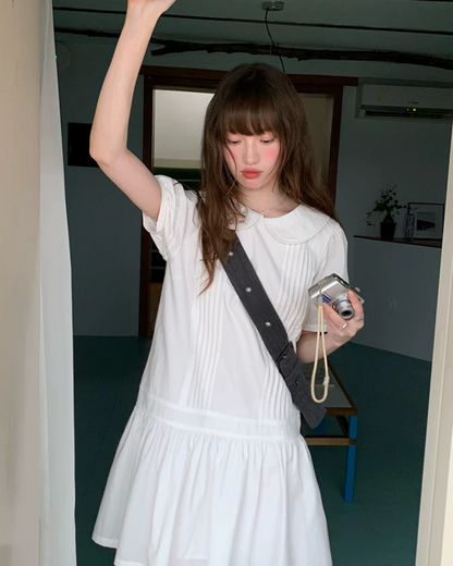 Collar Short Dress BU0215