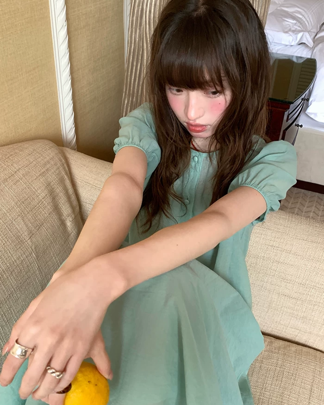 Button Short Sleeve Long Dress BU0217