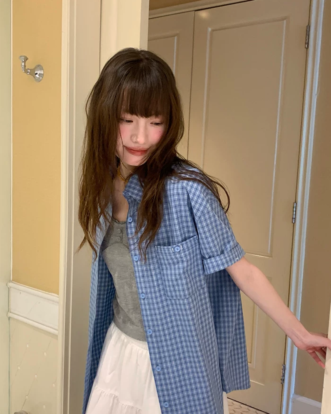 Plaid Pattern Shirt BU0221
