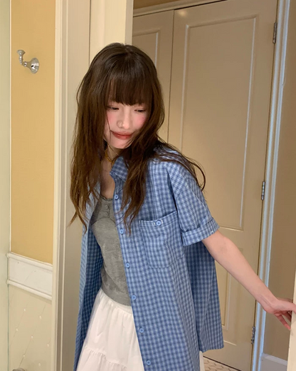 Plaid Pattern Shirt BU0221