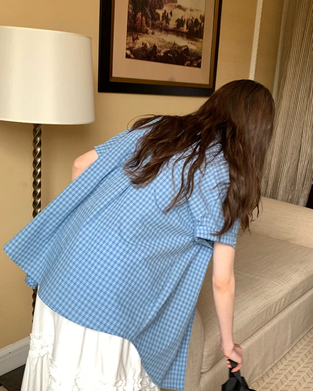 Plaid Pattern Shirt BU0221