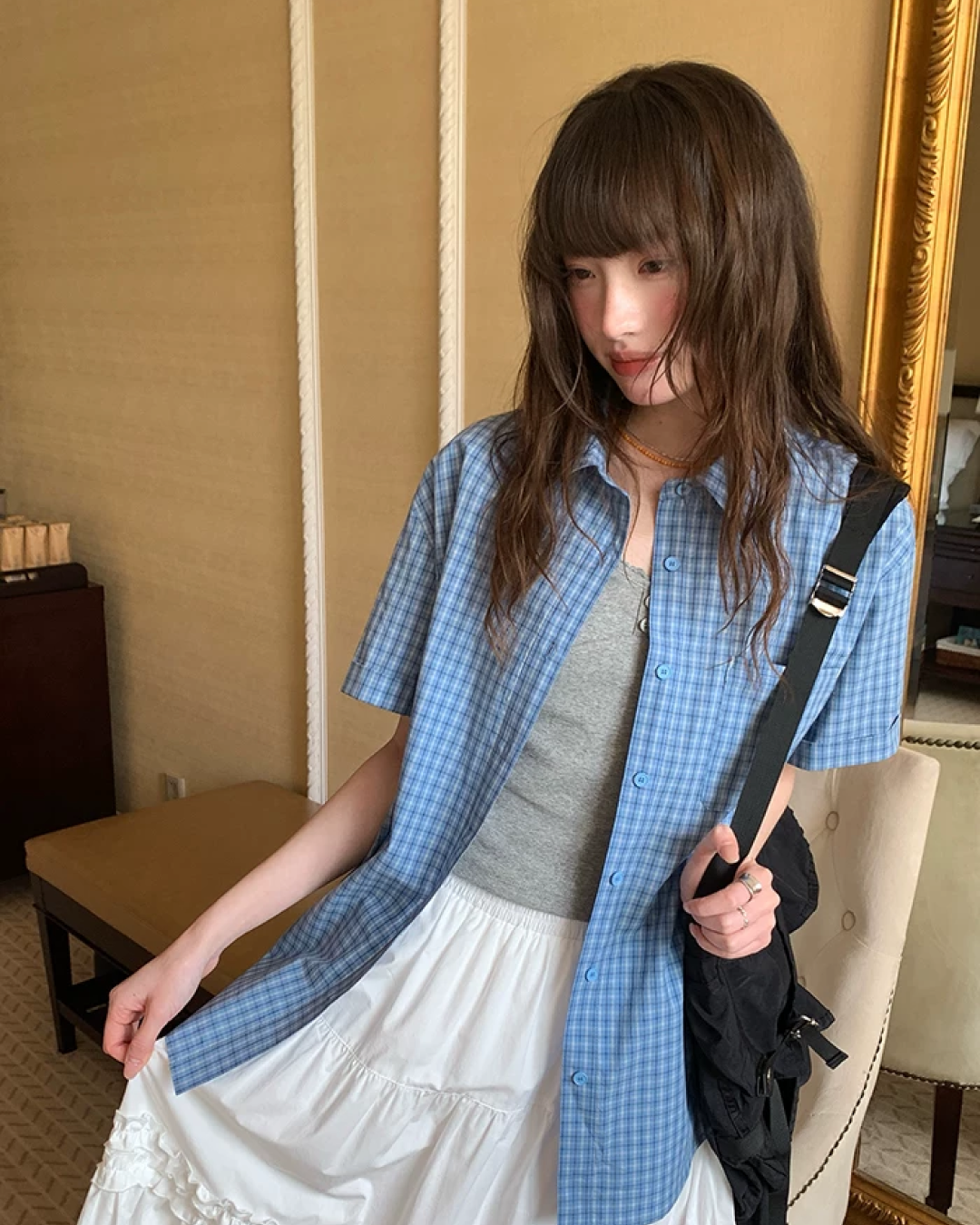 Plaid Pattern Shirt BU0221