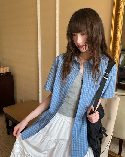 Plaid Pattern Shirt BU0221