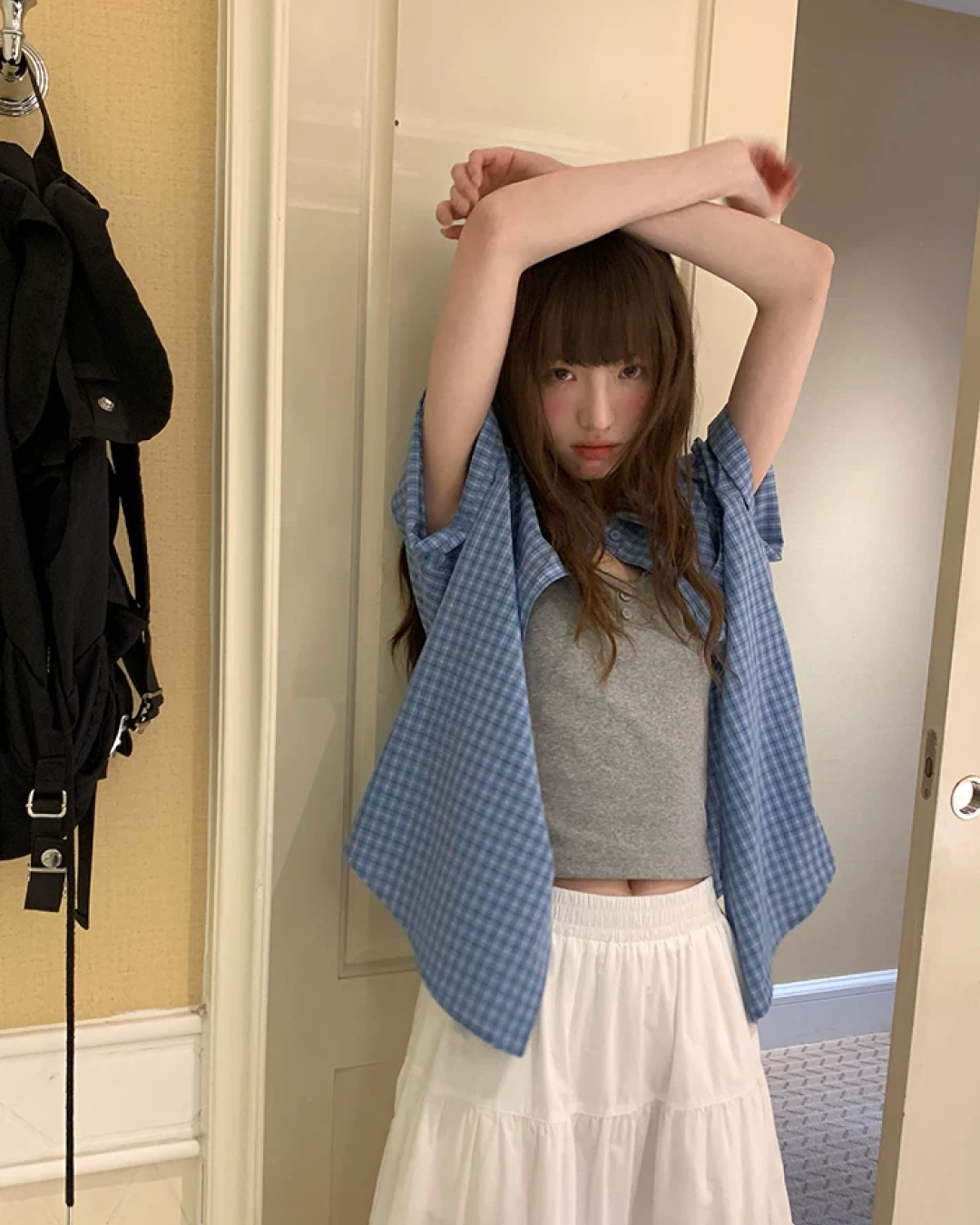 Plaid Pattern Shirt BU0221