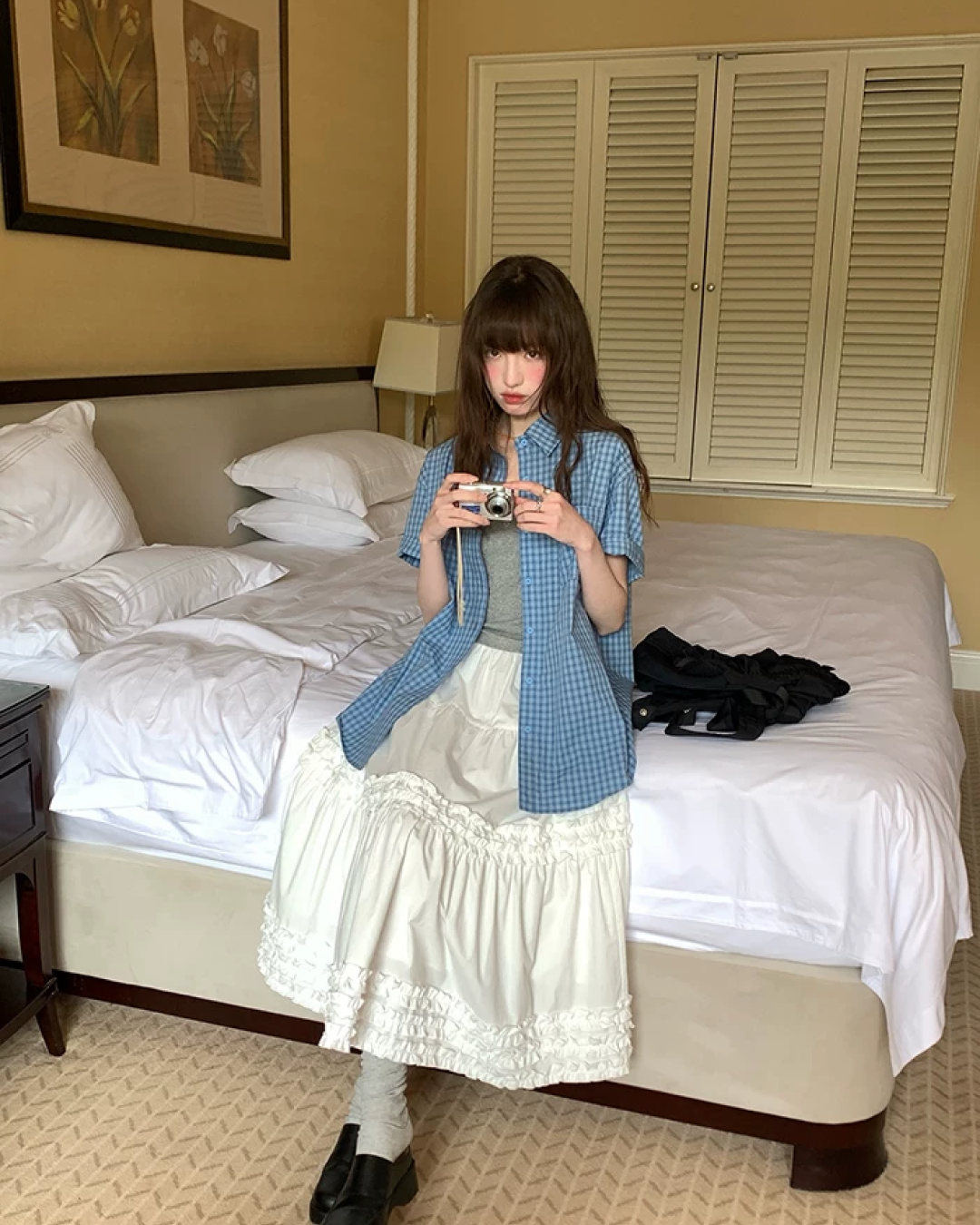 Plaid Pattern Shirt BU0221