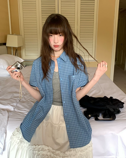 Plaid Pattern Shirt BU0221