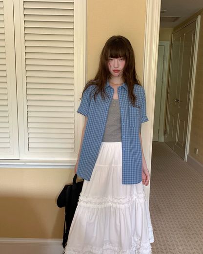 Plaid Pattern Shirt BU0221