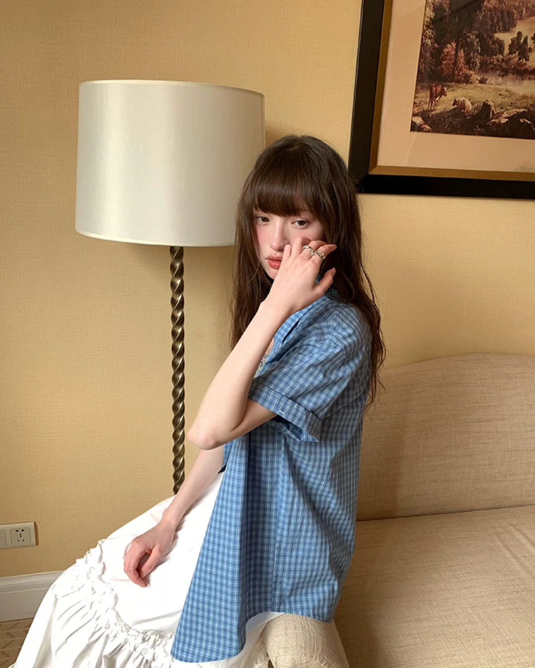 Plaid Pattern Shirt BU0221
