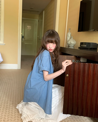 Plaid Pattern Shirt BU0221