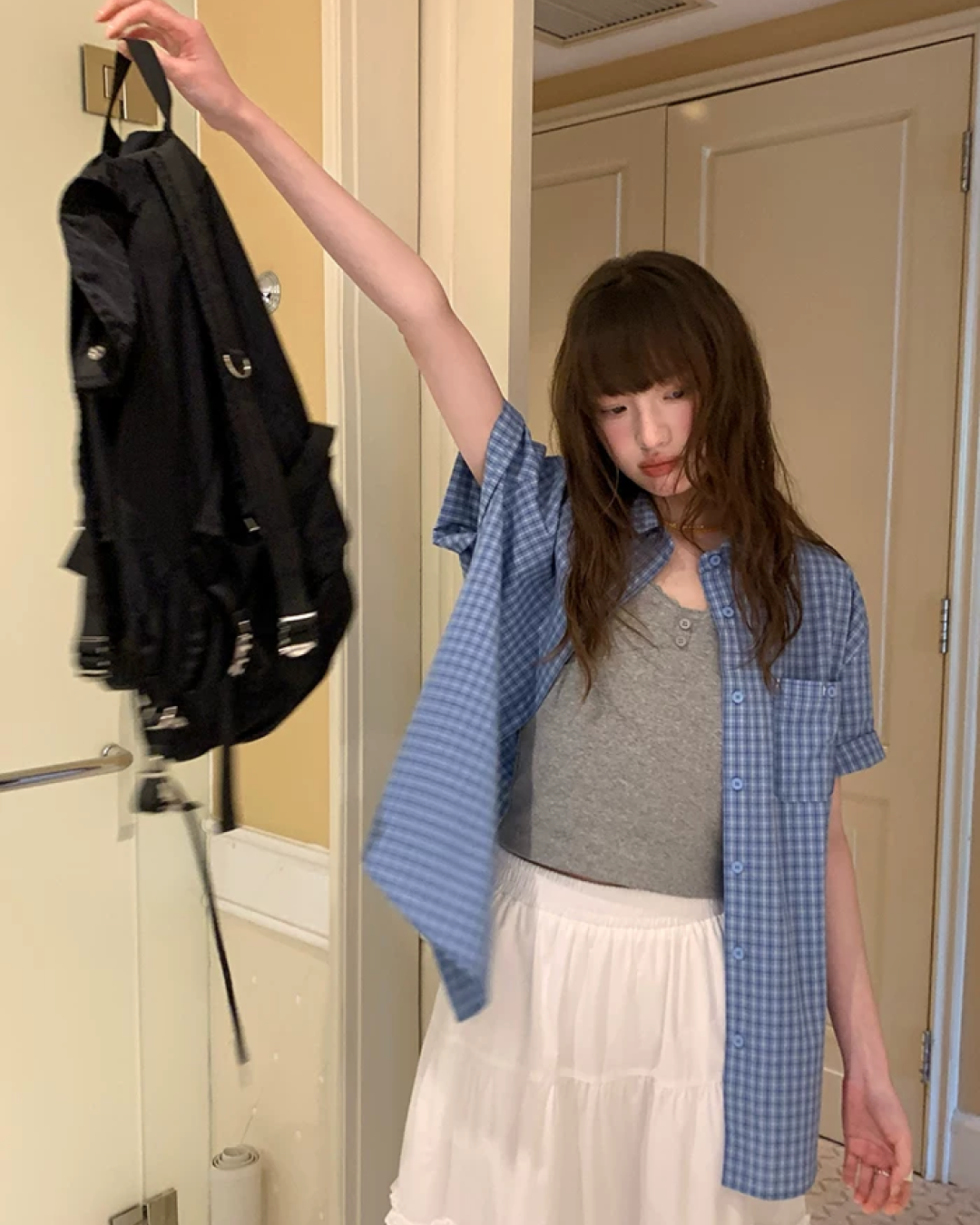 Plaid Pattern Shirt BU0221