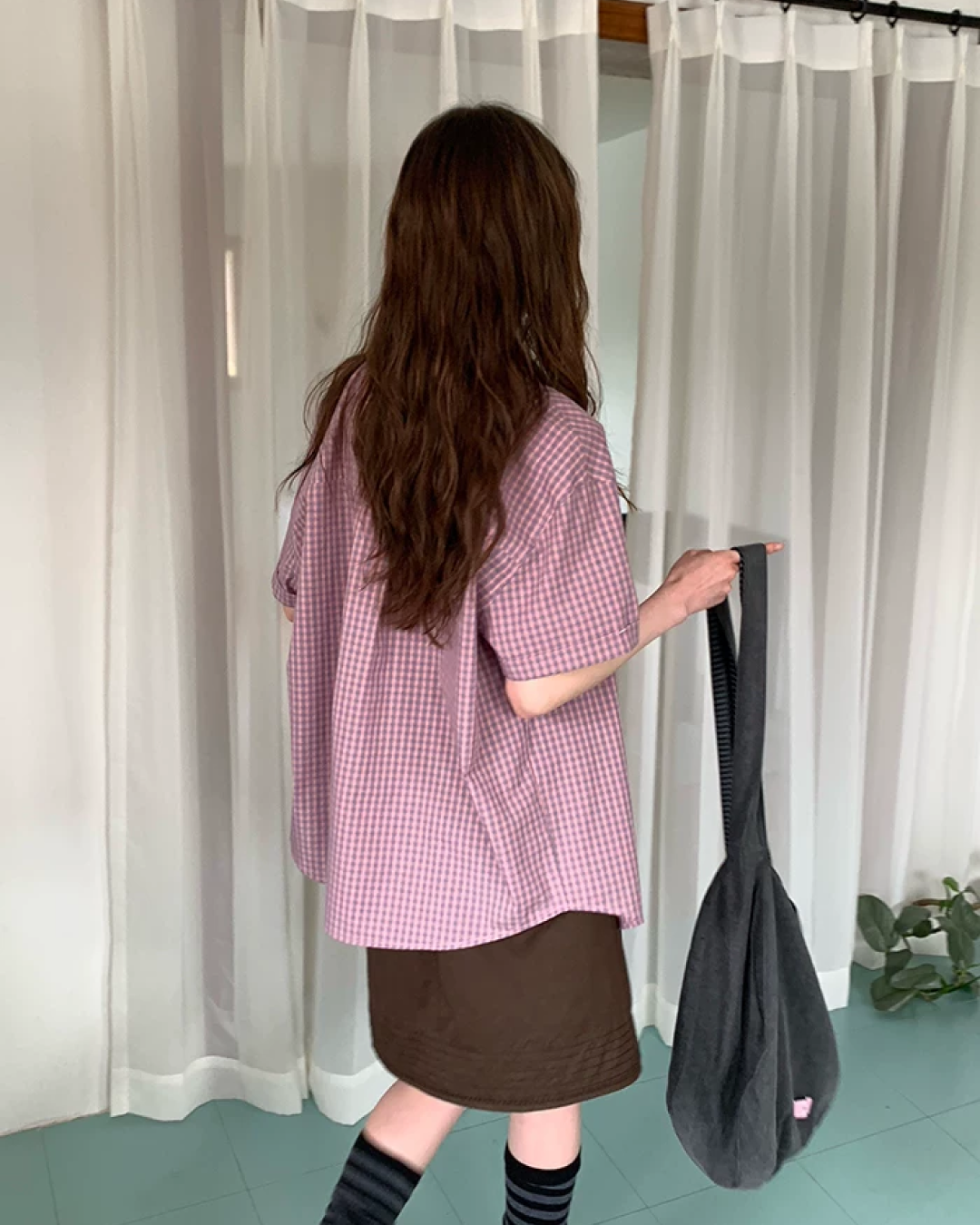 Plaid Pattern Shirt BU0221