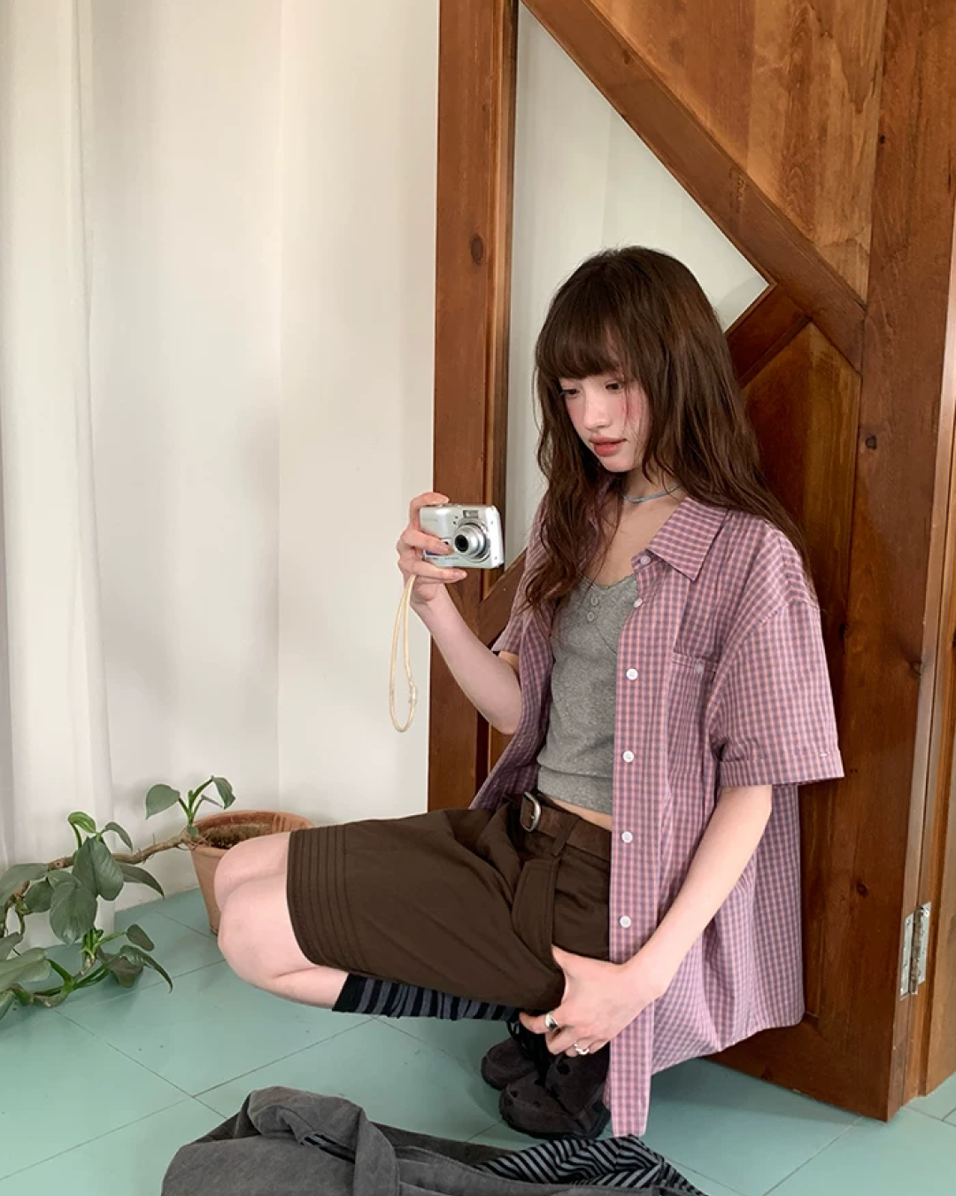 Plaid Pattern Shirt BU0221
