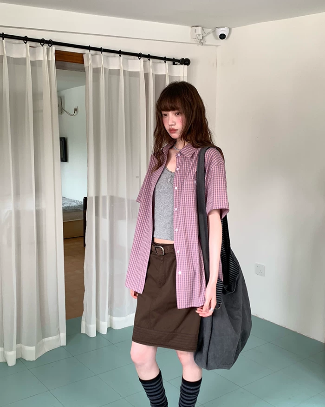 Plaid Pattern Shirt BU0221