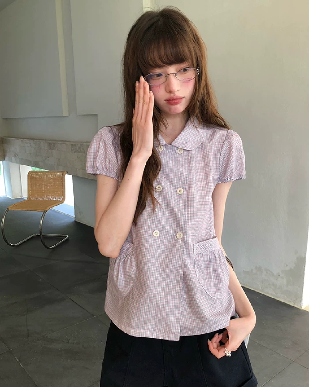 Double Button Pocket Shirt BU0223