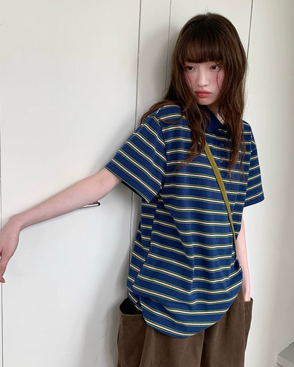 Thick Stripes Polo Shirt BU0224