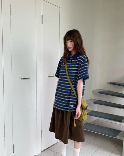 Thick Stripes Polo Shirt BU0224