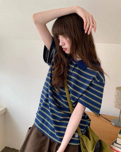 Thick Stripes Polo Shirt BU0224