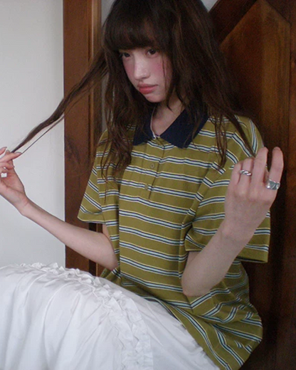 Thick Stripes Polo Shirt BU0224
