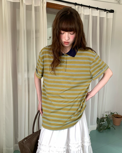 Thick Stripes Polo Shirt BU0224