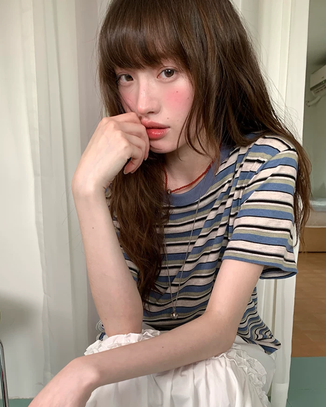 Thick Stripes Loose T-Shirt BU0231