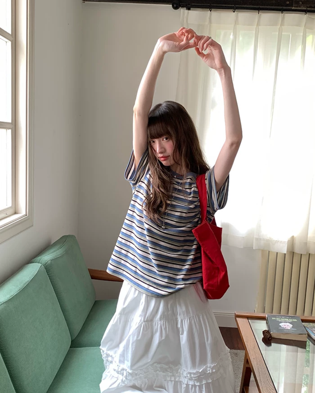Thick Stripes Loose T-Shirt BU0231