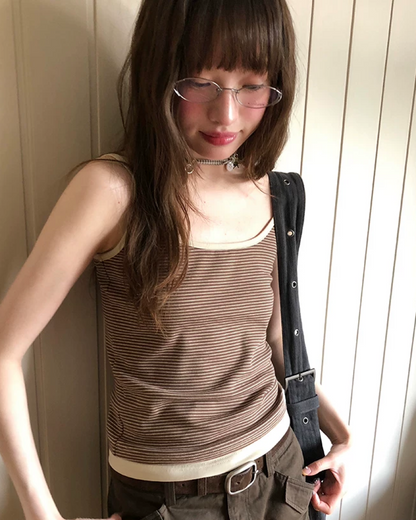 Horizontal Stripes Camisole BU0240