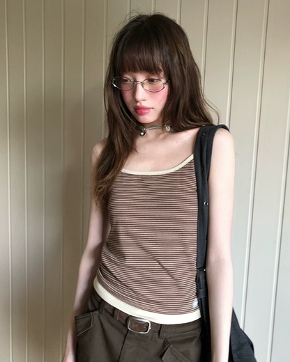 Horizontal Stripes Camisole BU0240