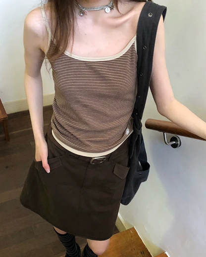 Horizontal Stripes Camisole BU0240