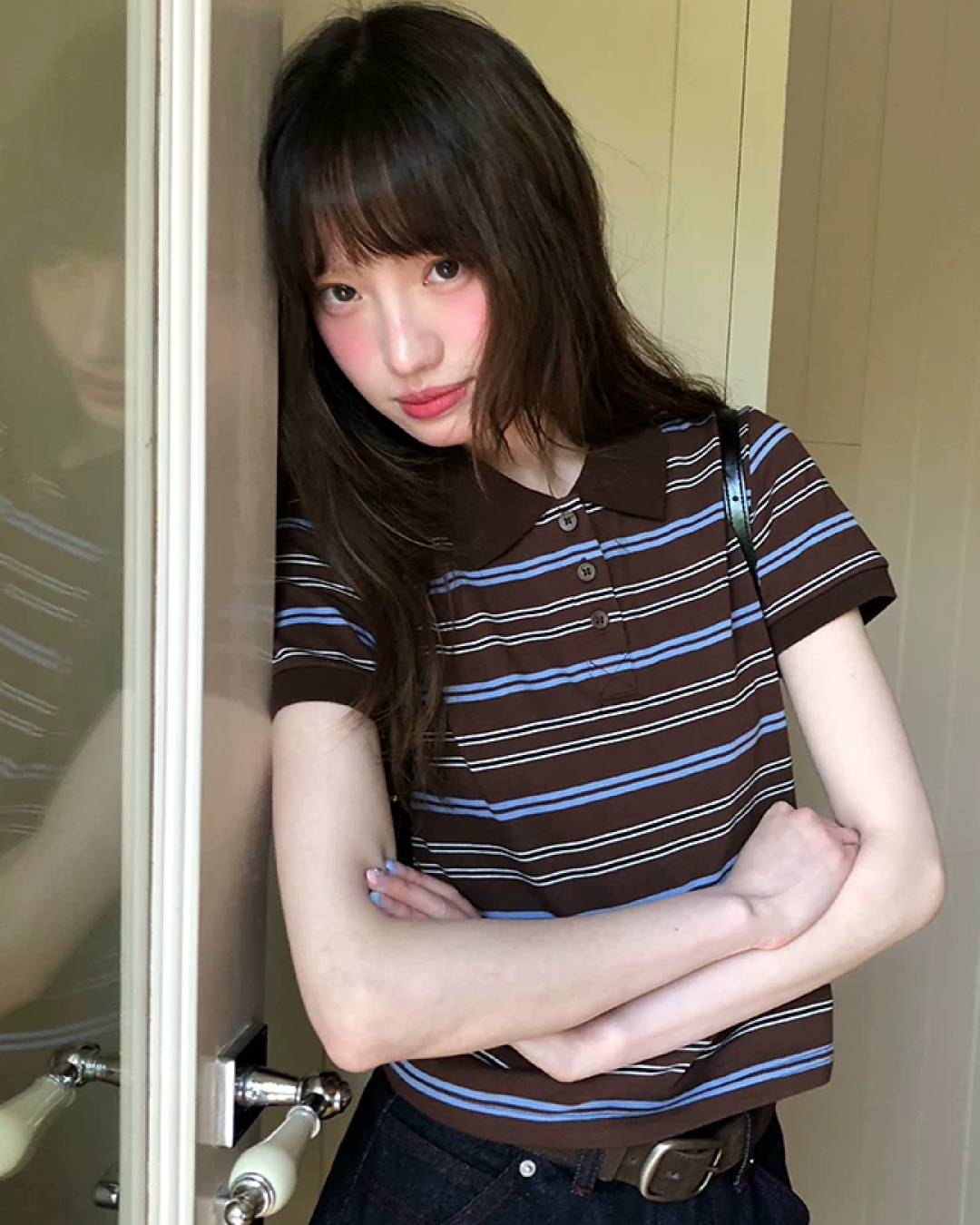 Horizontal Stripes Polo Shirt BU0241