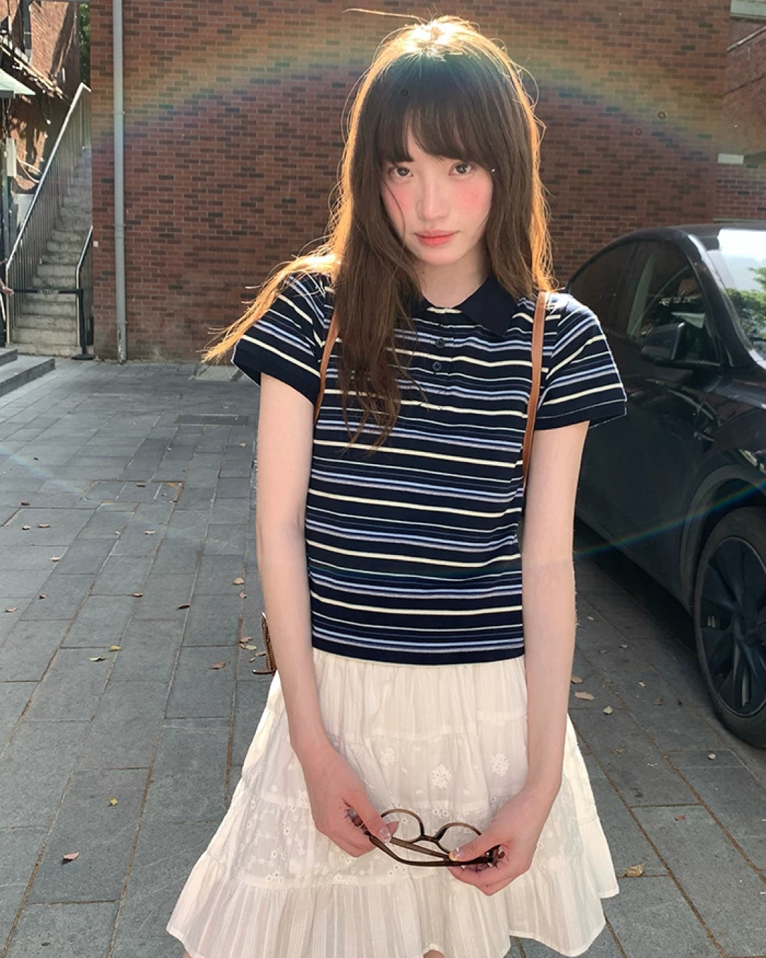 Horizontal Stripes Polo Shirt BU0241