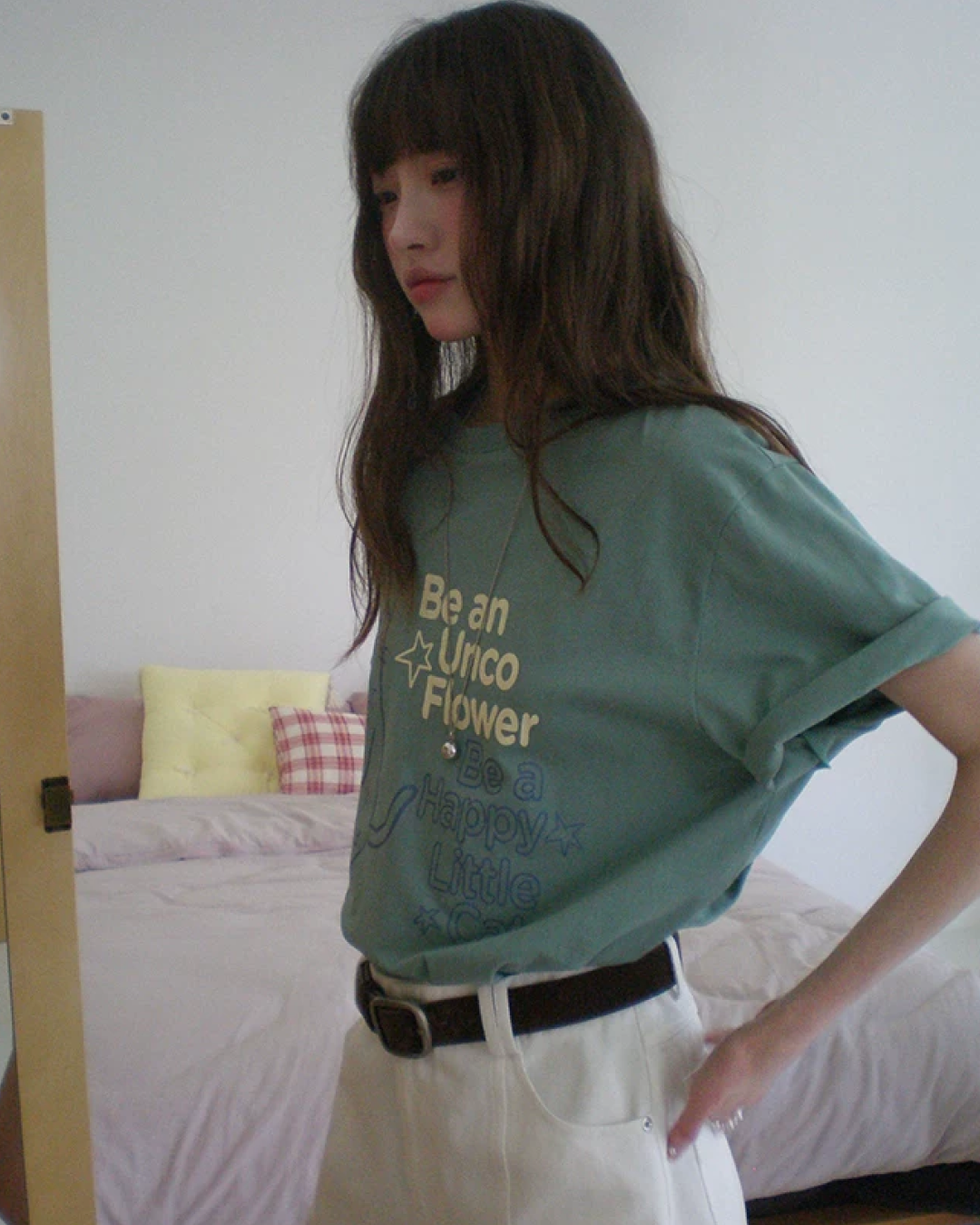 Cat Lettering T-shirt BU0242
