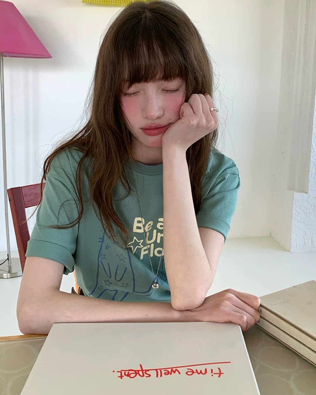 Cat Lettering T-shirt BU0242