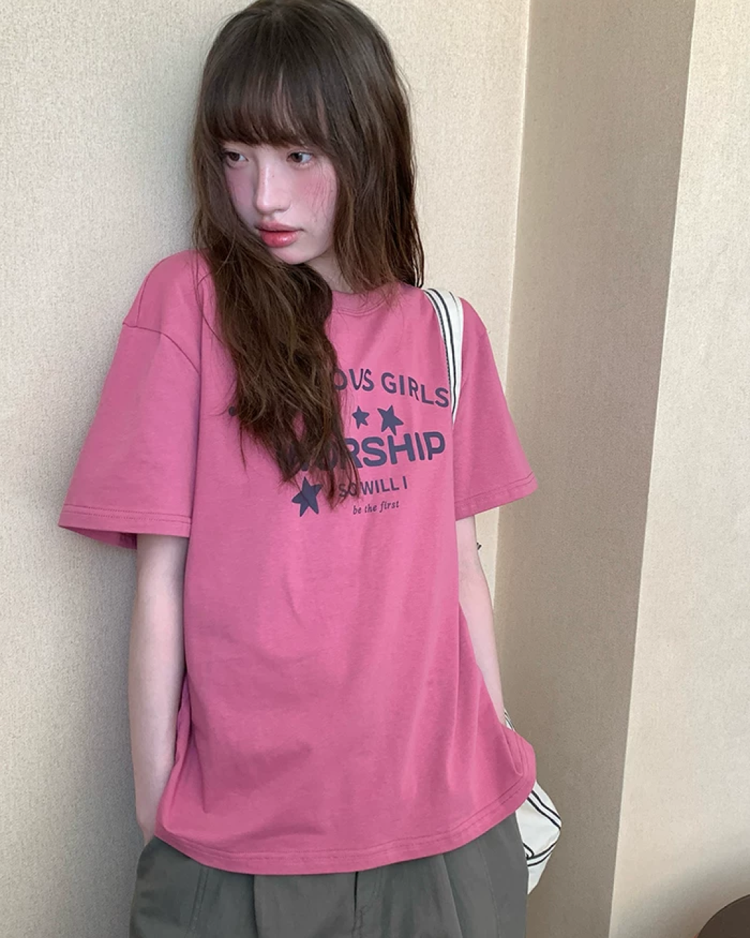 Star Lettering Color T-Shirt BU0245