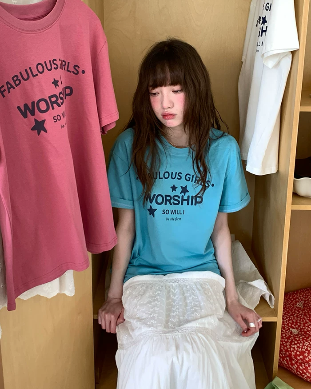 Star Lettering Color T-Shirt BU0245