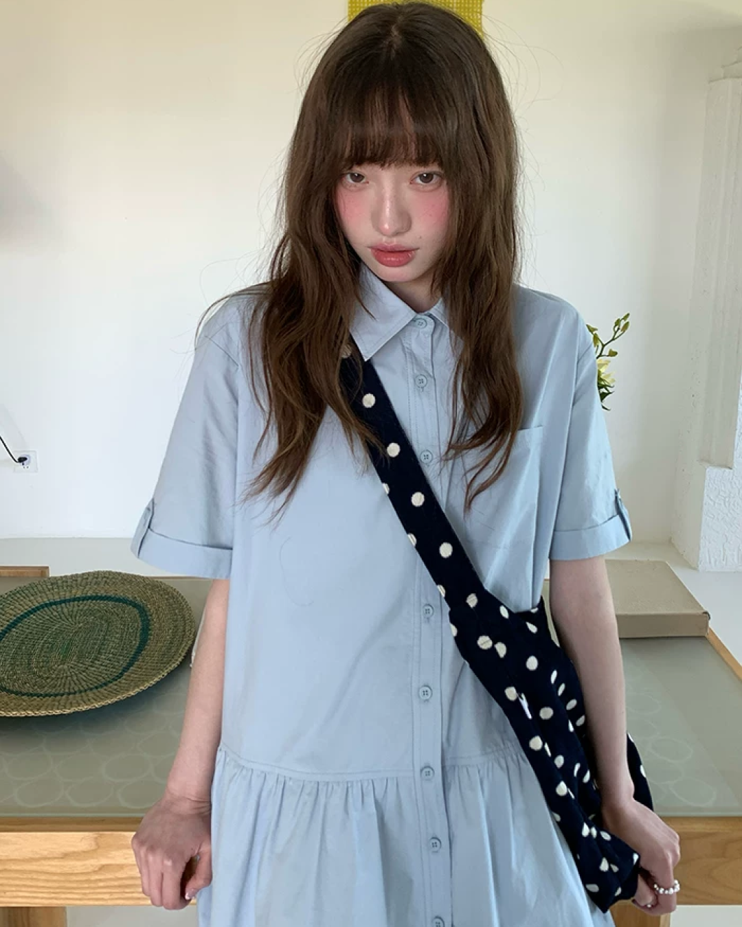 Half Sleeve Shirt Dress BU0246