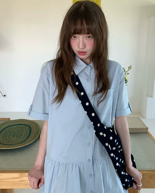 Half Sleeve Shirt Dress BU0246