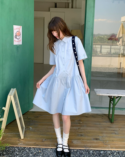 Half Sleeve Shirt Dress BU0246