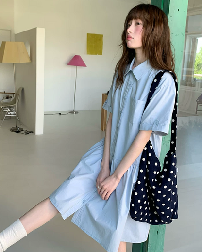 Half Sleeve Shirt Dress BU0246