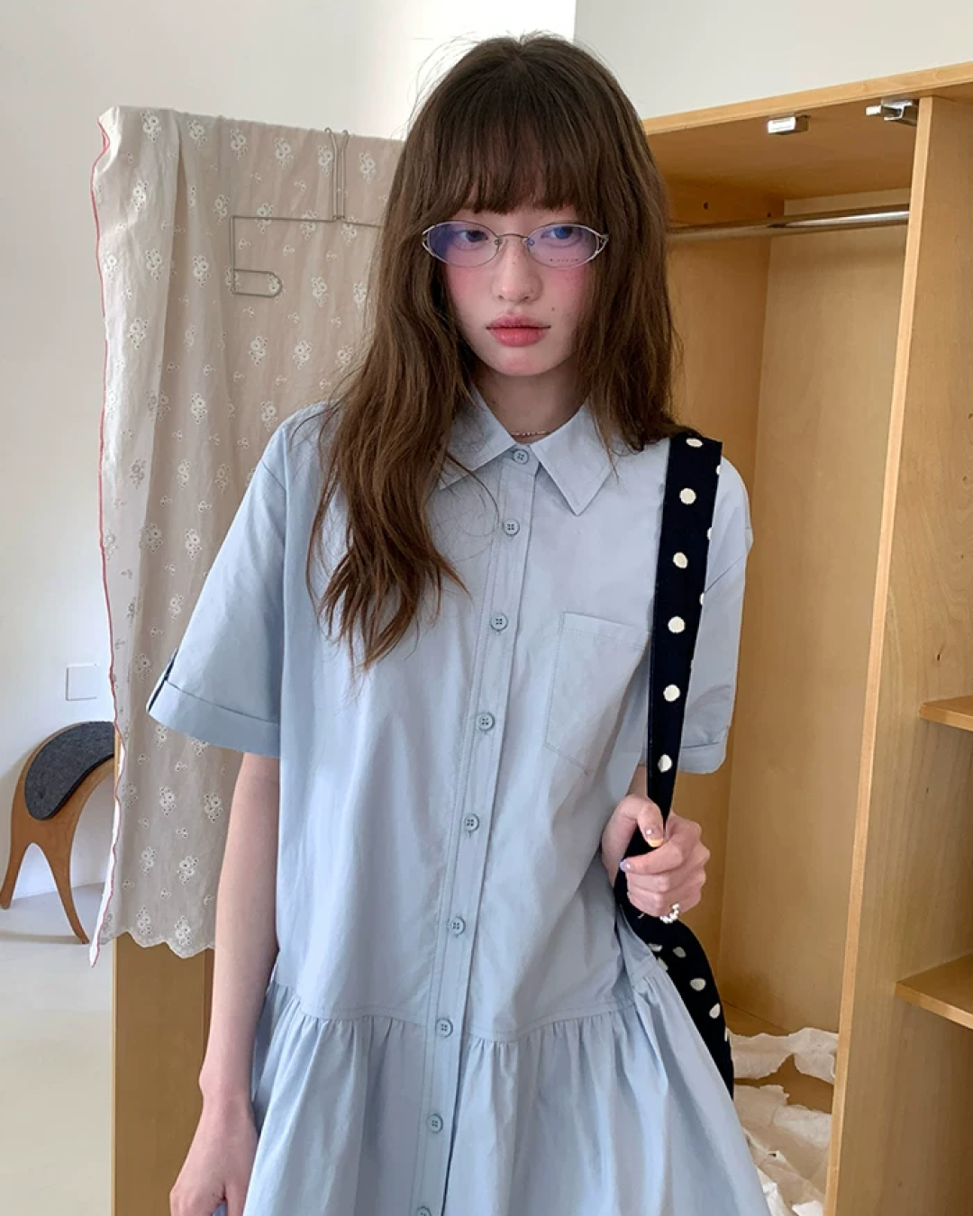 Half Sleeve Shirt Dress BU0246