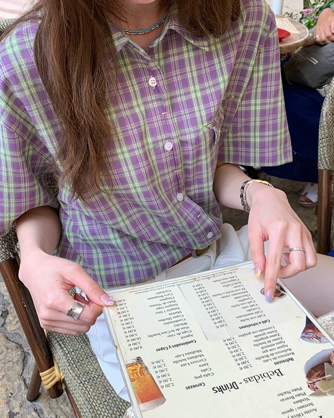 Short Sleeve Plaid Shirt BU0250