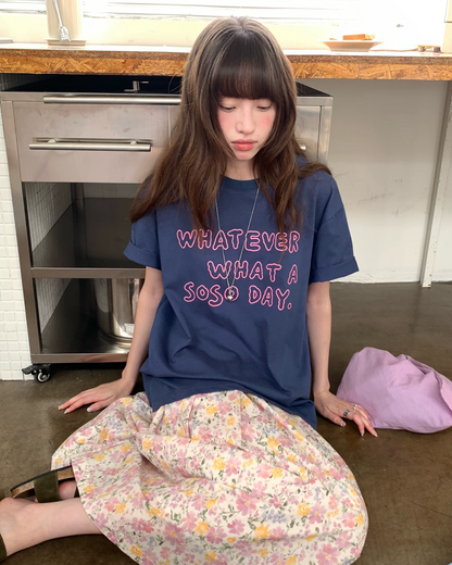 カラーレタリングTシャツ BU0252